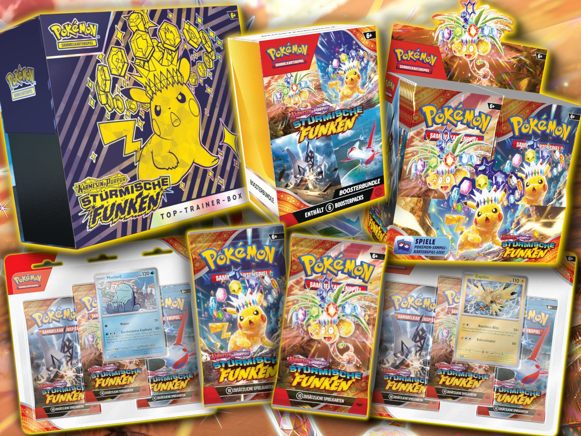 Pokémon-Karmesin-Purpur-Stürmische-Funken-Surging-Sparks-kaufen-Produktübersicht-TCG-2024