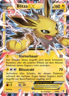 Pokemon Karte Blitza EX Generationen 28-83