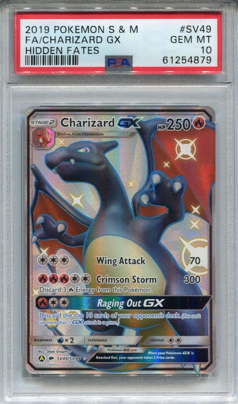 Pokémon-Karte-Charizard-GX-Shiny-SV49-Hidden-Fates-PSA-10