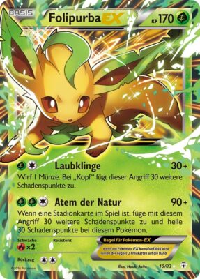 Pokemon Karte Folipurba EX Generationen 10-83