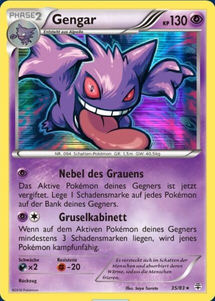 Pokemon Karte Gengar Generationen Nummer 35