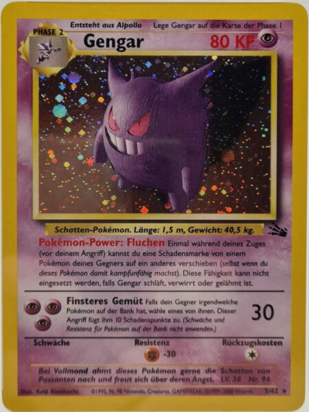 Pokémon-Karte-Gengar_5-62_Fossil_Deutsch