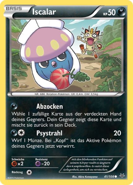 Pokémon-Karte-Iscalar_41-108-XY-Drachenleuchten
