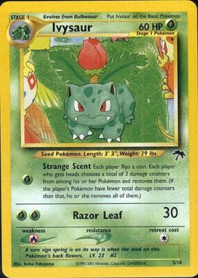 Pokémon-Karte-Ivysaur-Bisaknosp-5-18-Southern-Islands