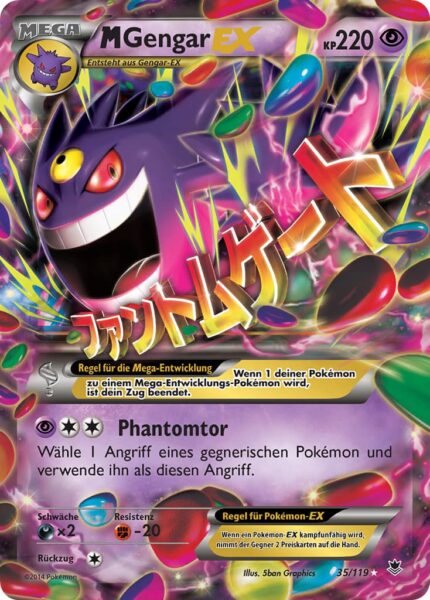 Pokémon-Karte-M-Gengar-EX_35-119_XY-Phantomkräfte_Deutsch