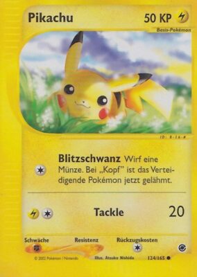 Pokémon-Karte-Pikachu-124-165-Expedition-2002