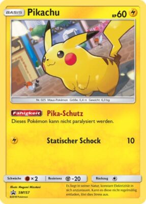 Pokémon-Karte-Pikachu-SM157-Black-Star-Promo-2018-Sonne-Mond
