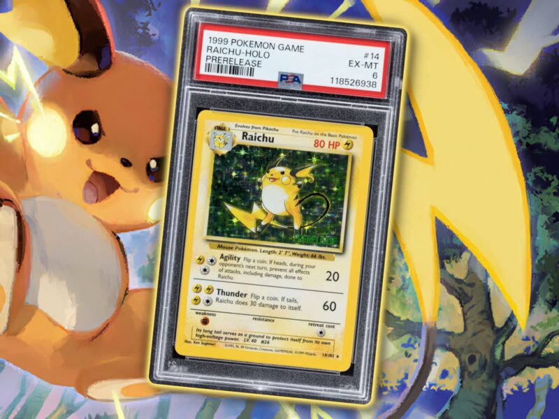 Pokémon-Karte-Prerelease-Raichu-Base-Set-Auktion-Verkauf-Sammelkartenspiel-TCG-1999