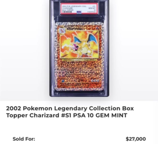 Pokémon-Karte_Charizard_Legendary-Collection-Box-Topper_eBay-Verkäufe-Verkauf-Mai-2024