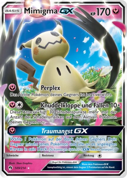 Pokémon-Karte_Mimigma-GX_149-214_Echo-des-Donners