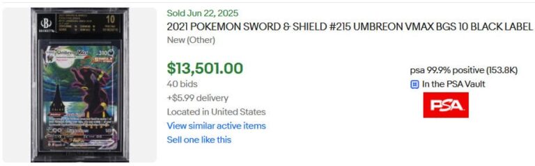 Pokémon-Karten-BGS-10-Black-Label-Wertvoll-Preise-Umbreon-VMAX-215-Evolving-Skies