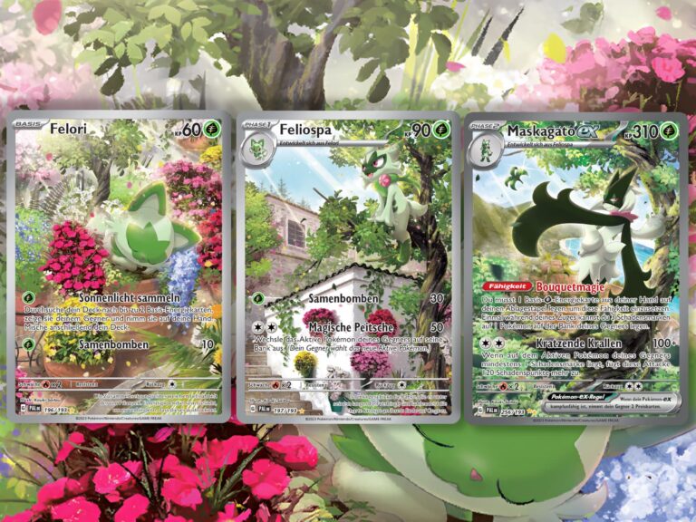 Pokémon-Karten-Felori-Feliospa-Maskagato-Verbundene-Illustrationen-TCG-Sammelkartenspiel