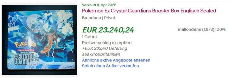 Pokémon-Karten-Höchstpreise-Top-Verkäufe-April-2025-EX-Crystal-Guardians-Booster-Display-TCG-Sammelkartenspiel