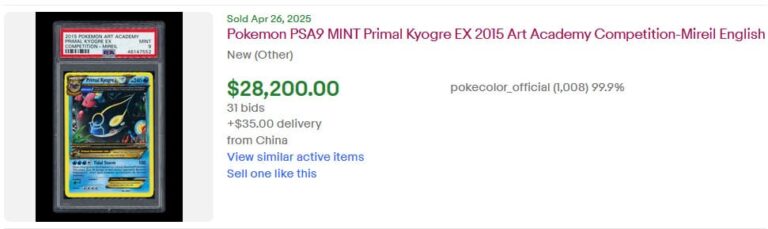 Pokémon-Karten-Höchstpreise-Top-Verkäufe-April-2025-Primal-Kyogre-EX-TCG-Sammelkartenspiel