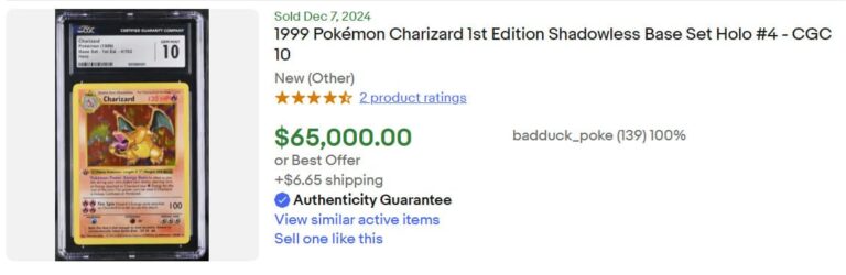 Pokémon-Karten-Höchstpreise-Top-Verkäufe-Dezember-2024-Charizard-Base-1st-CGC-10-TCG
