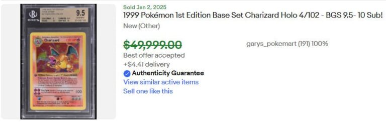 Pokémon-Karten-Höchstpreise-Top-Verkäufe-Januar-2025-Charizard-Base-Set-BGS-9.5-TCG-Sammelkartenspiel