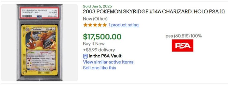 Pokémon-Karten-Höchstpreise-Top-Verkäufe-Januar-2025-Crystal-Charizard-Glurak-Skyridge