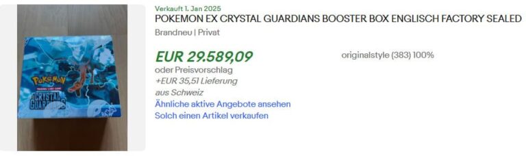 Pokémon-Karten-Höchstpreise-Top-Verkäufe-Januar-2025-EX-Crystal-Guardians-Booster-Display-Box-