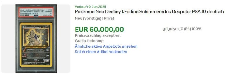Pokémon-Karten-Höchstpreise-Top-Verkäufe-Juni-2025-Schimmerndes-Despotar-Neo-Destiny-Deutsch-PSA-TCG-Sammelkartenspiel
