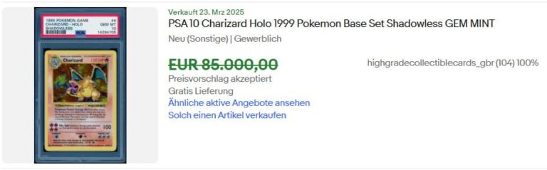 Pokémon-Karten-Höchstpreise-Top-Verkäufe-März-2025-Charizard-Base-Set-Shadwoless-TCG-Sammelkartens