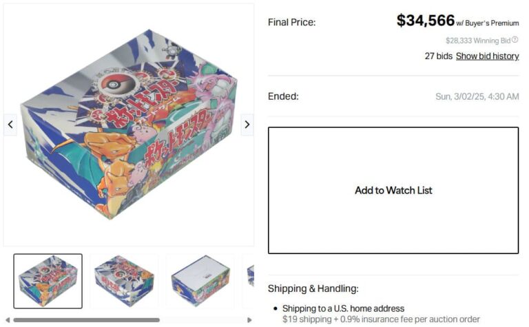 Pokémon-Karten-Höchstpreise-Top-Verkäufe-März-2025-Expansion-Pack-Booster-Box-Japanese-TCG-Sammelkartenspiel