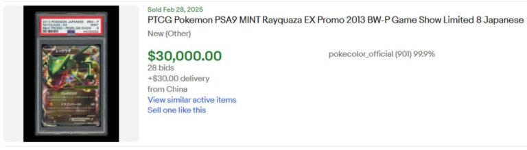 Pokémon-Karten-Höchstpreise-Top-Verkäufe-März-2025-Rayquaza-EX-Game-Show-TCG-Sammelkartenspie