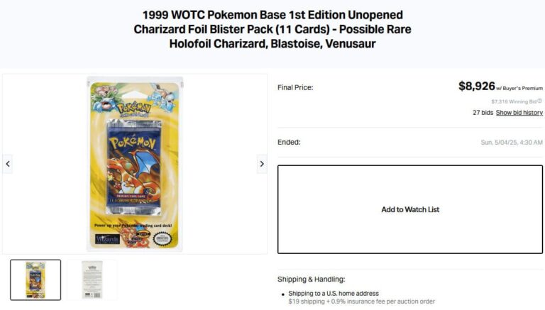 Pokémon-Karten-Höchstpreise-Top-Verkäufe-Mai-2025-Base-Set-1st-Edition-Booster-Blister-Pack-TCG-Sammelkartenspiel