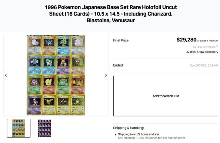Pokémon-Karten-Höchstpreise-Top-Verkäufe-Mai-2025-Uncut-Sheet-Expansion-Pack-1996-TCG-Sammelkartenspiel