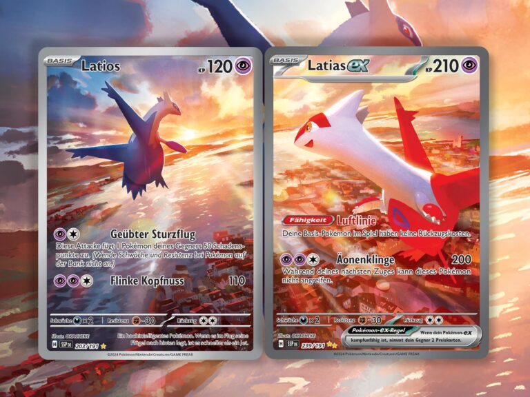Pokémon-Karten-Latias-Latios-Verbundene-Illustrationen-TCG-Sammelkartenspiel
