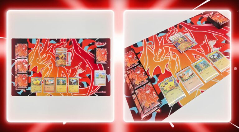 Pokémon-Karten-Playmat-Spielmatte-Zubehör-Mega-Glurak-Charizard-Y-Korea-TCG-Sammelkartenspiel-1