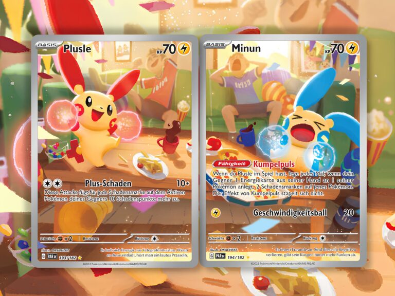 Pokémon-Karten-Plusle-Minun-Verbundene-Illustrationen-TCG-Sammelkartenspiel
