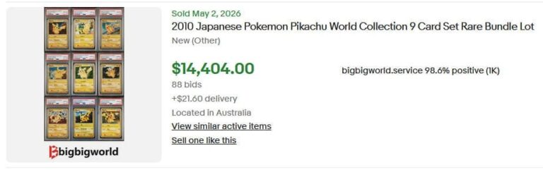 Pokémon-Karten-Preise-Mai-2026-Pikachu-World-Collection-PSA-9-Set