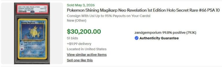 Pokémon-Karten-Preise-Mai-2026-Shining-Magikarp-66-Neo-Revelation-1st-Edition-PSA-10-1