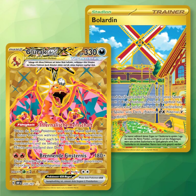Pokémon-Karten-Pull-Rates-Obsidianflammen-Obsidian-Flames-Hyper-Rare-Hyperselten-Gold
