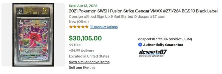 Pokémon-Karten-Rekordpreise-April-2026-Gengar-VMAX-271-Fusion-Strike-BGS-10-Black-Label