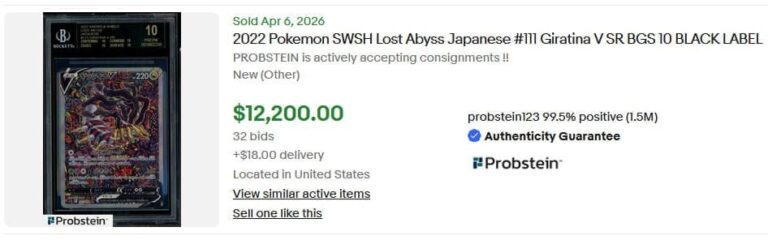 Pokémon-Karten-Rekordpreise-April-2026-Giratina-V-111-Lost-Abyss-Japan-BGS-10-Black-Label