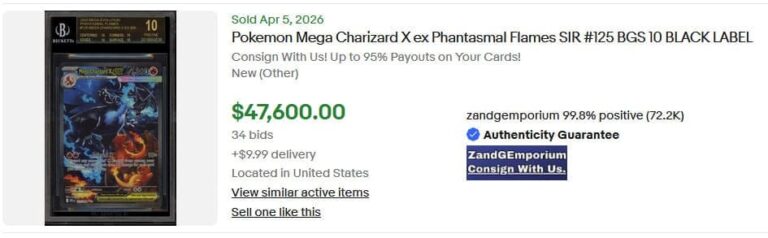 Pokémon-Karten-Rekordpreise-April-2026-Mega-Charizard-Glurak-X-ex-125-094-Phantasmal-Flames-BGS-10-Black-Label-1