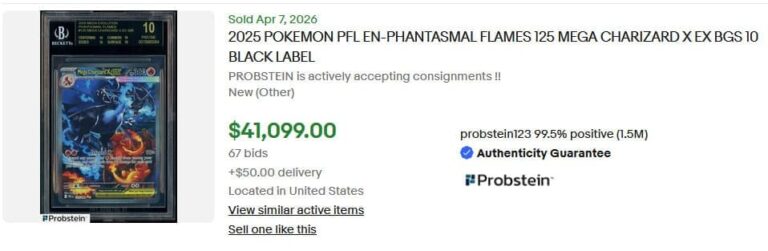 Pokémon-Karten-Rekordpreise-April-2026-Mega-Charizard-Glurak-X-ex-125-094-Phantasmal-Flames-BGS-10-Black-Label-2