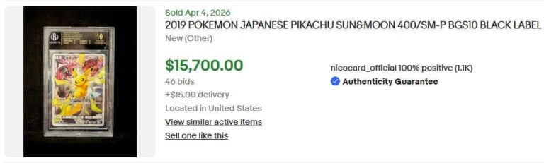 Pokémon-Karten-Rekordpreise-April-2026-Pikachu-400-SM-P-Promo-Japan-BGS-10-Black-Label
