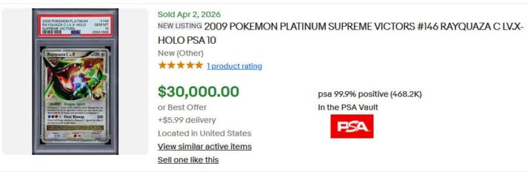 Pokémon-Karten-Rekordpreise-April-2026-Rayquaza-C-LV.X-146-Platium-Supreme-Victors-PSA-10-Englisch