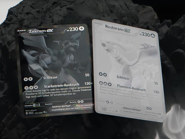 Pokémon-Karten-Reshiram-ex-Zekrom-ex-Vollbild-Karten-BWR-Schwarz-Weiß-Illustration-enthüllt