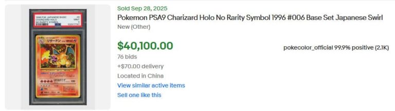 Pokémon-Karten-Top-Verkäufe-Höchstpreise-August-2025-Charizard-No-Rarity-PSA-9