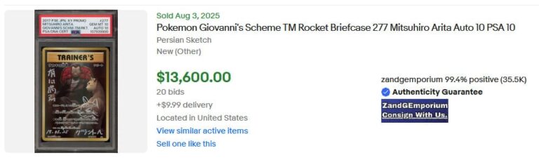 Pokémon-Karten-Top-Verkäufe-Höchstpreise-August-2025-Giovanni-Full-Art-Team-Rocket-Promo-Japanese-PSA-10