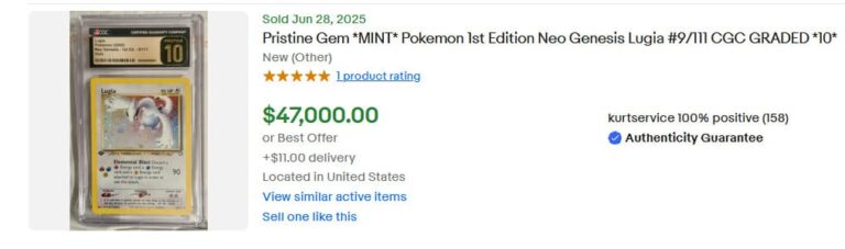 Pokémon-Karten-Top-Verkäufe-Höchstpreise-August-2025-Lugia-Neo-Genesis-CGC-10