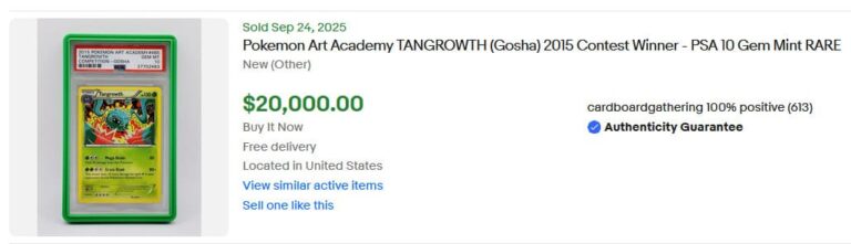 Pokémon-Karten-Top-Verkäufe-Höchstpreise-August-2025-Tangrowth-Art-Academy-PSA-10