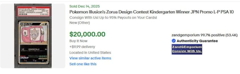 Pokémon-Karten-Top-Verkäufe-Höchstpreise-Dezember-2025-Illusions-Zorua-Design-Contest-Kindergarten-Winner-PSA-10