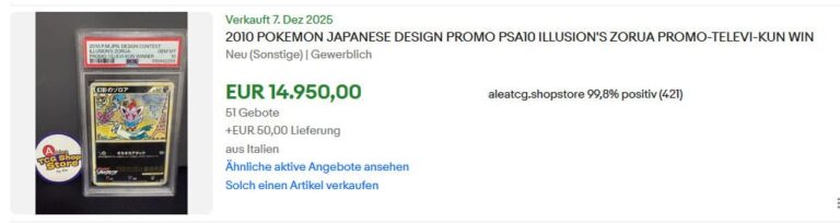 Pokémon-Karten-Top-Verkäufe-Höchstpreise-Dezember-2025-Illusions-Zorua-Design-Promo-Japanese-PSA-10