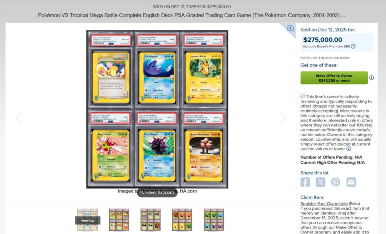 Pokémon-Karten-Top-Verkäufe-Höchstpreise-Dezember-2025-Tropical-Mega-Battle-Deck-Englisch-PSA