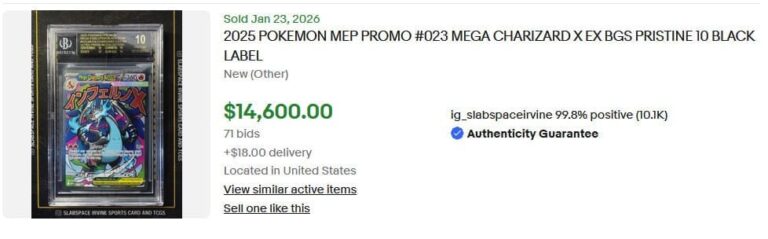 Pokémon-Karten-Top-Verkäufe-Höchstpreise-Januar-2026-Mega-Charizard-X-ex-MEP-023-Promo-Pokémon-Karte-Englisch-BGS-10-Black-Label