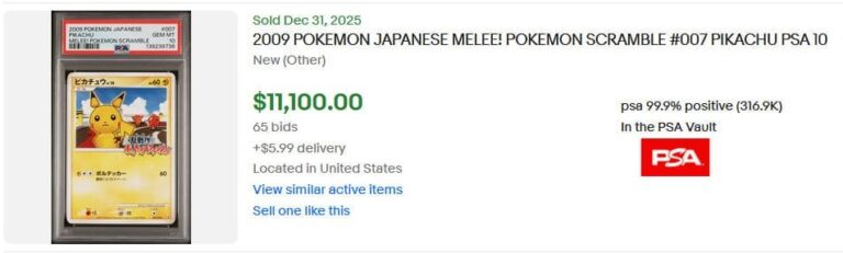 Pokémon-Karten-Top-Verkäufe-Höchstpreise-Januar-2026-Pikachu-007-016-Scramble-PSA-10
